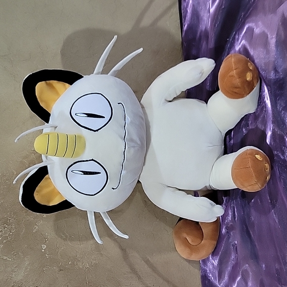 BUILD A BEAR MEOWTH POKÉMON LARGE PLUSH with Soundbox lots of sounds - Picture 1 of 11